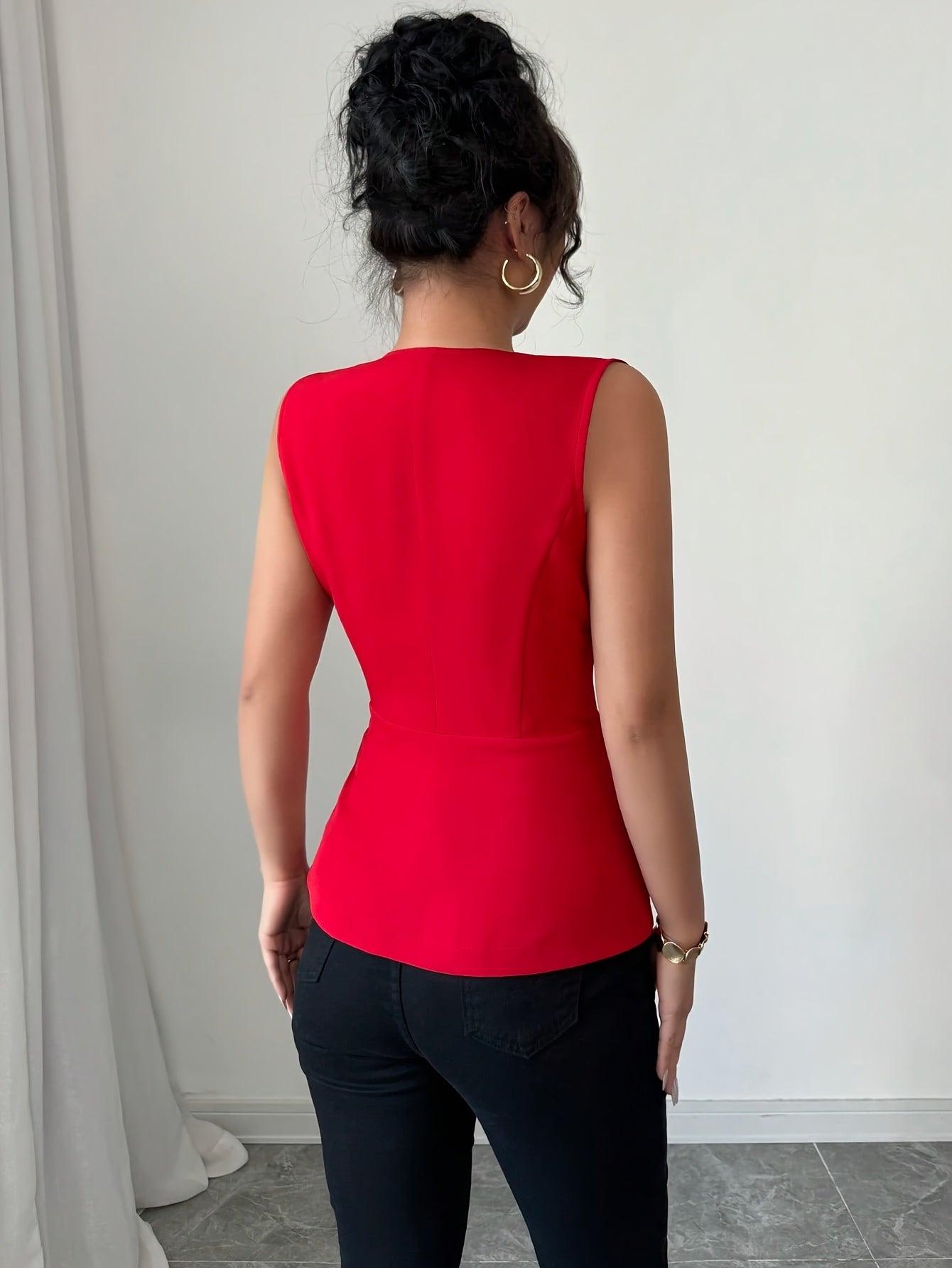 'SCARLEVA' BUTTON BLOUSE