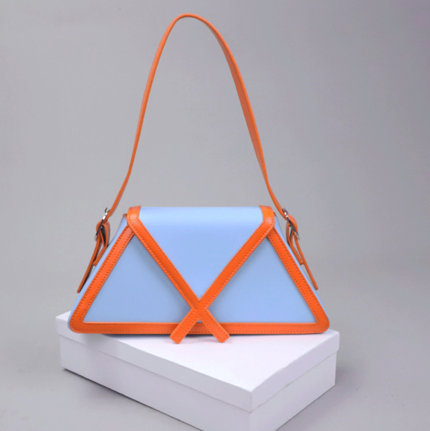 "ENVY' LEATHER SHOULDER BAG