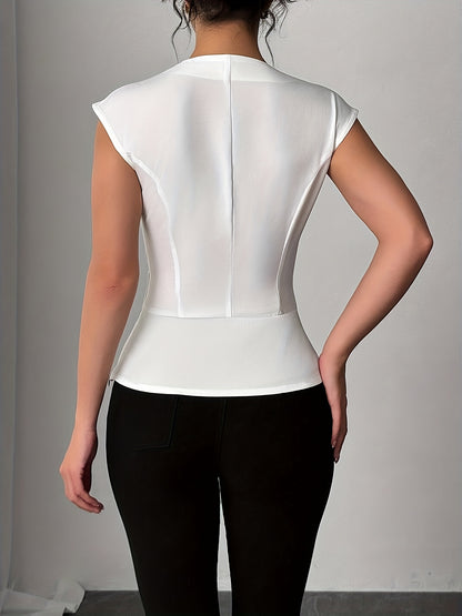 'VERSAÉ' PEPLUM BLOUSE