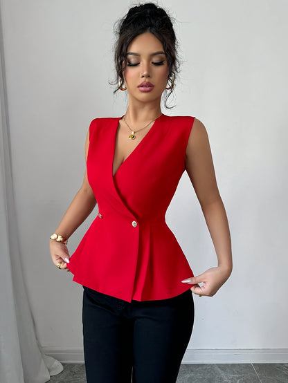 'SCARLEVA' BUTTON BLOUSE