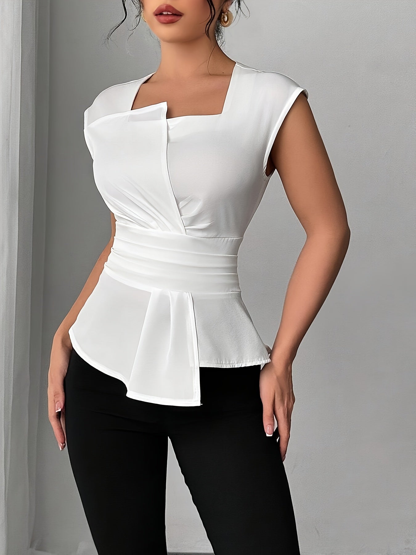 'VERSAÉ' PEPLUM BLOUSE