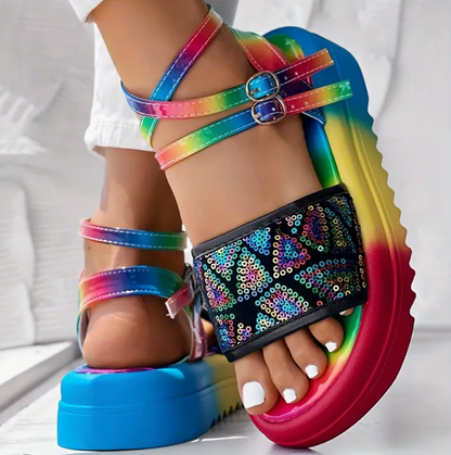 'FEST RUSH' PLATFORM SANDALS
