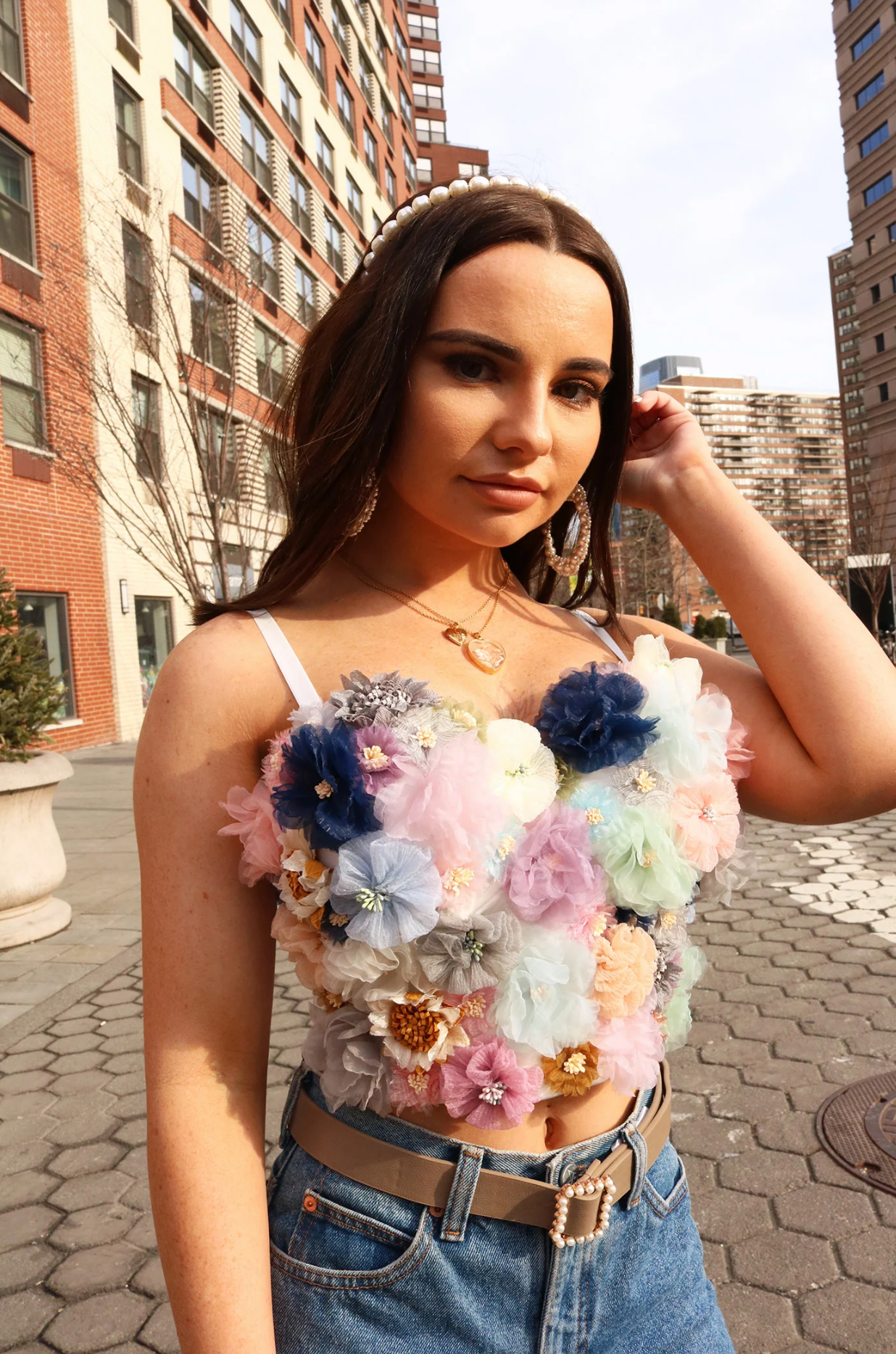 'ROSETTE BOUQUET' TOP
