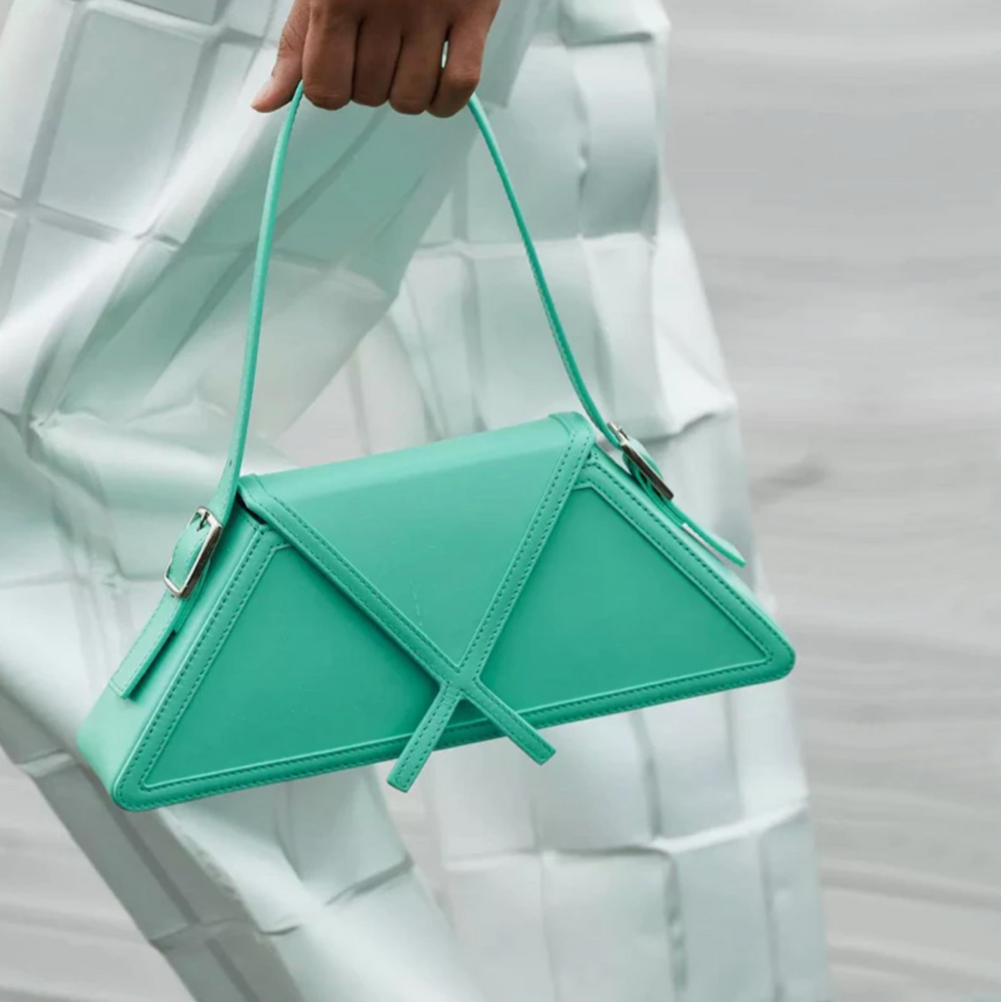 "ENVY' LEATHER SHOULDER BAG