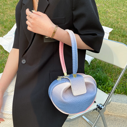 "MAVEN' LEATHER SHOULDER BAG